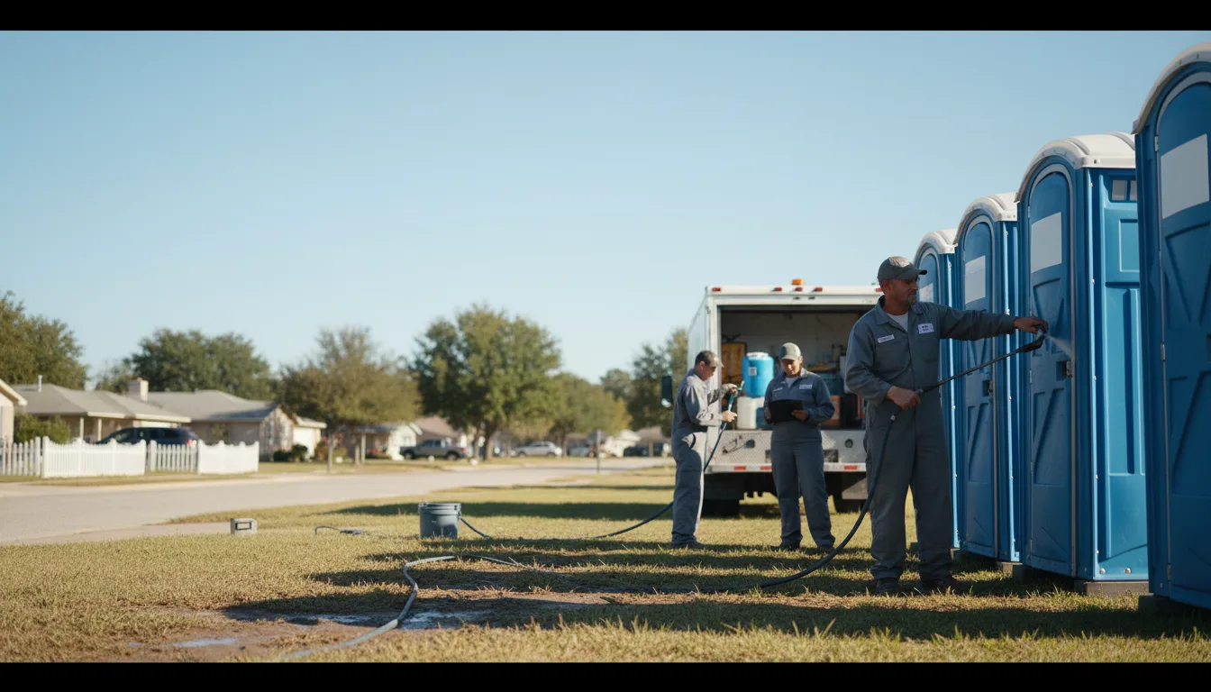 Long-Term Portable Toilet Rental in Sugar Land, TX near me